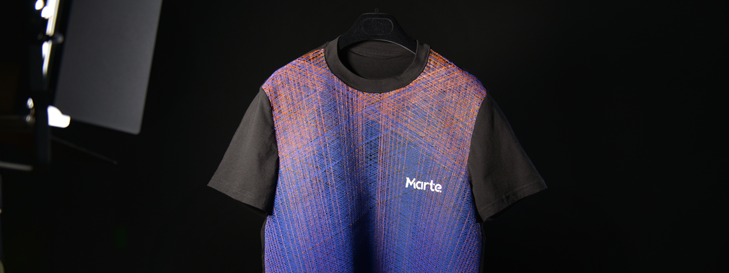 3d printed textiles - Tshirt - Marte Labs.